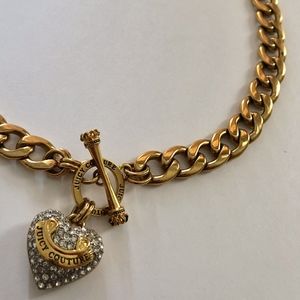 Gold Juicy Couture Heart Charm Necklace